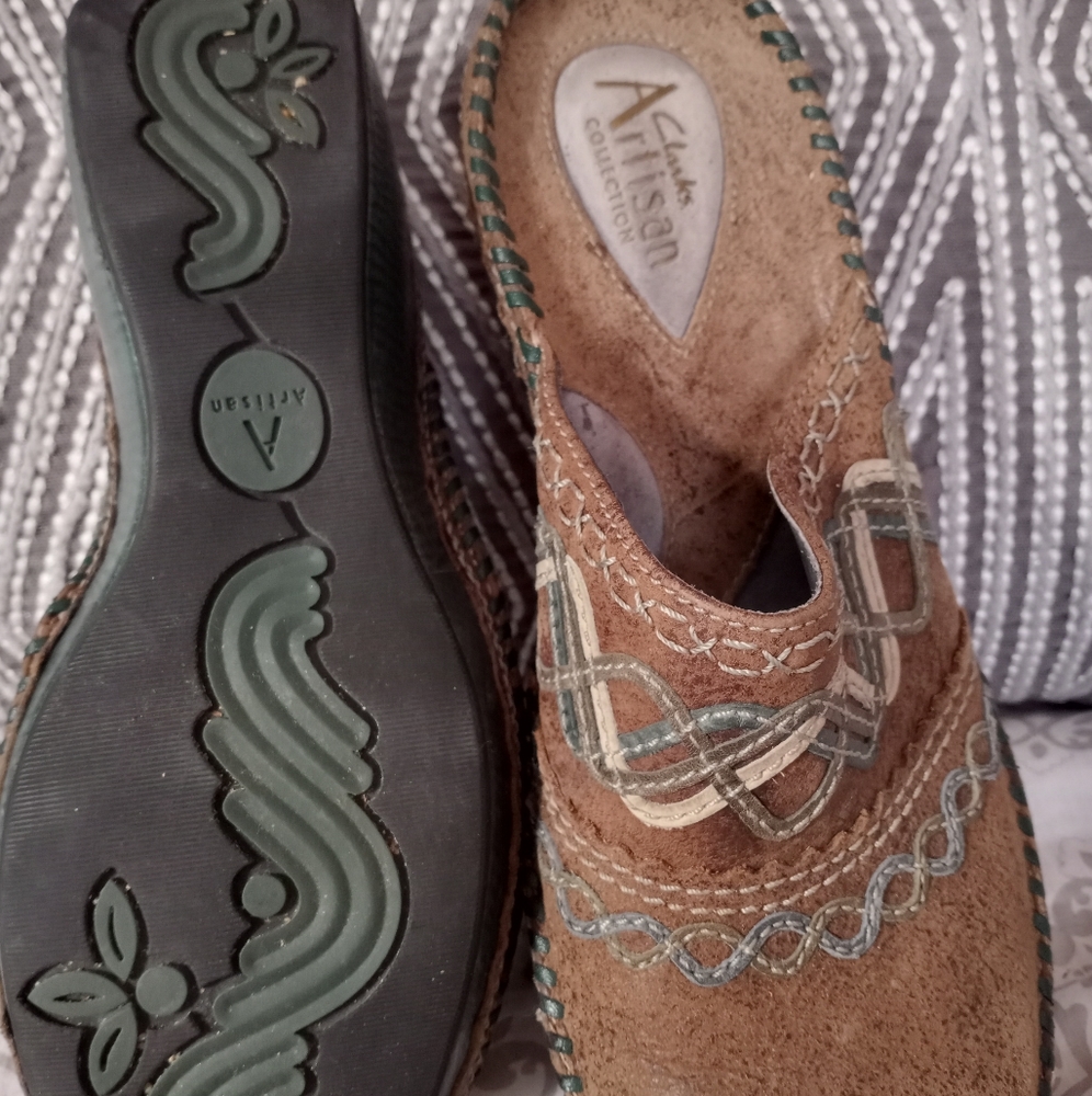Womens Clarks Artisan Slip On Mules - image 2